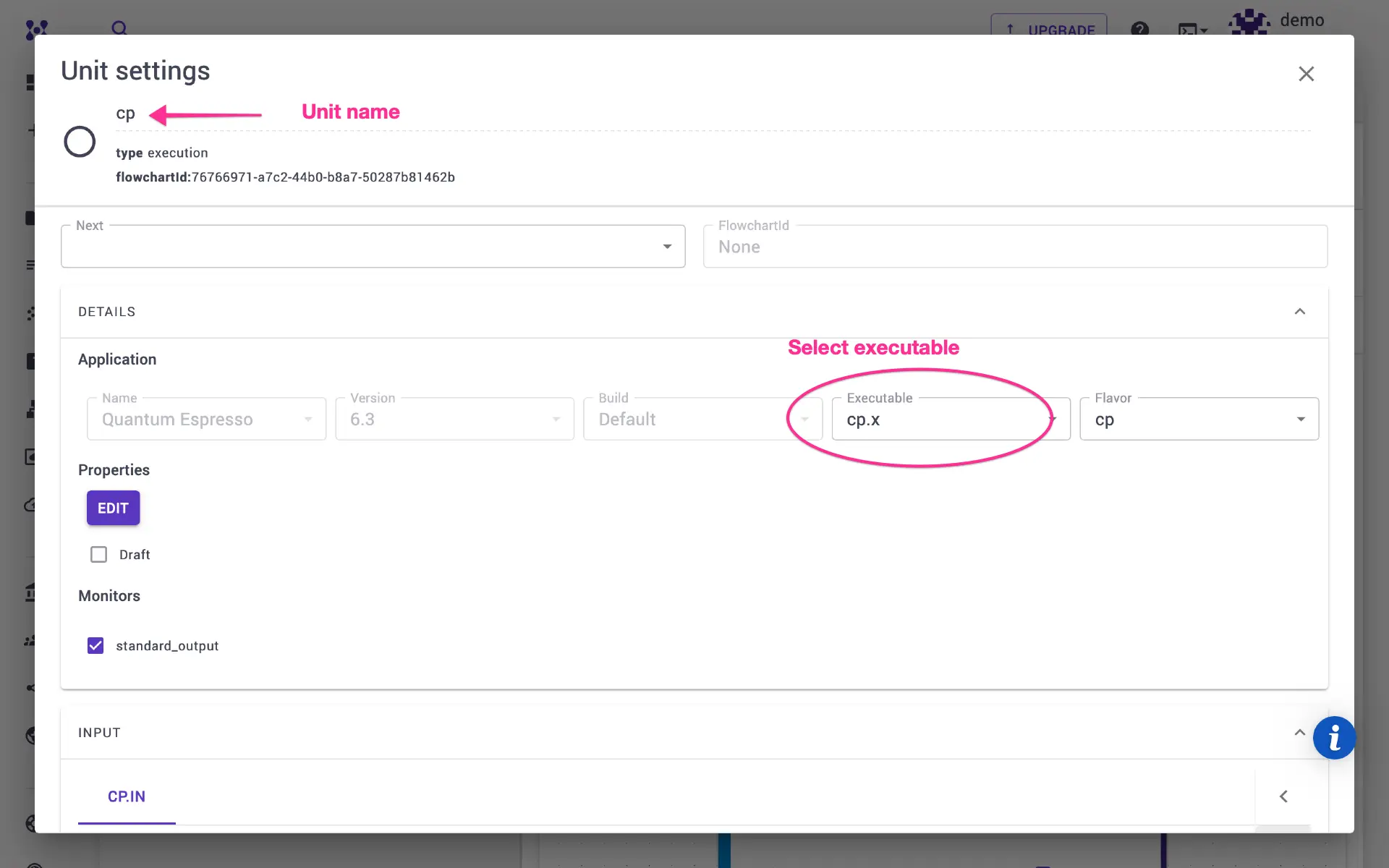 DeePMD edit unit modal DeePMD edit unit modal